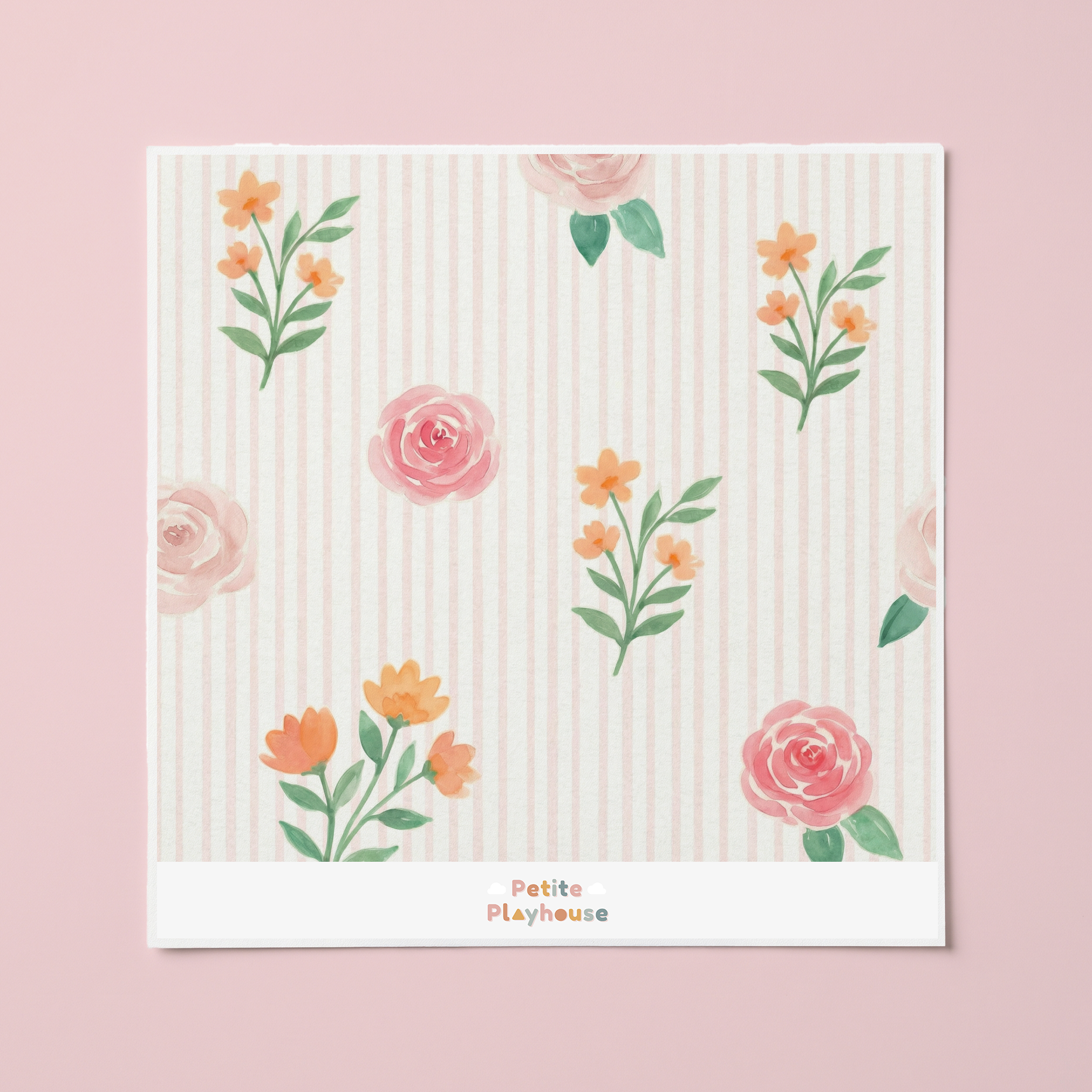 English Garden Botanical Wallpaper Sample