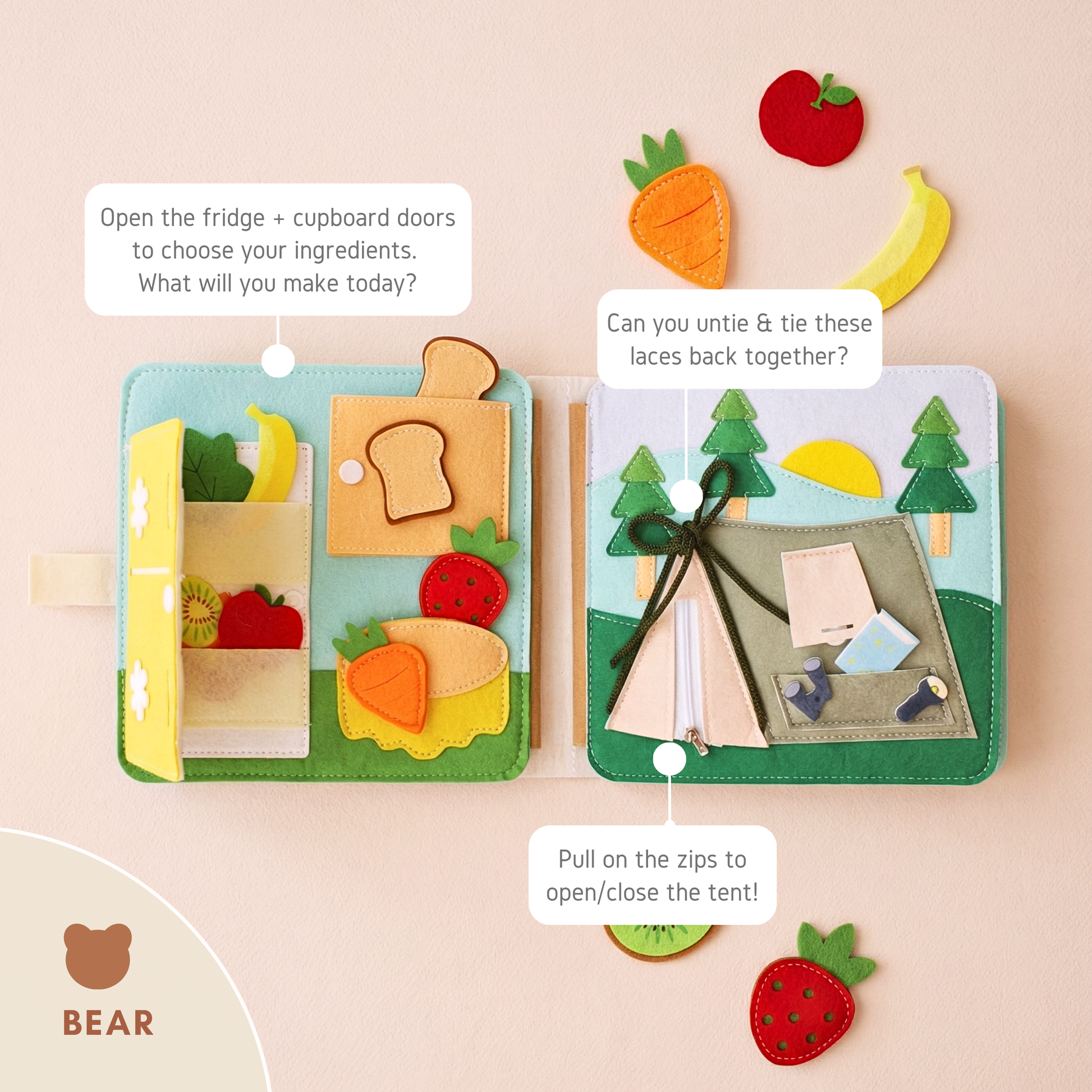 Busy Book Bundle: Princess + Bear